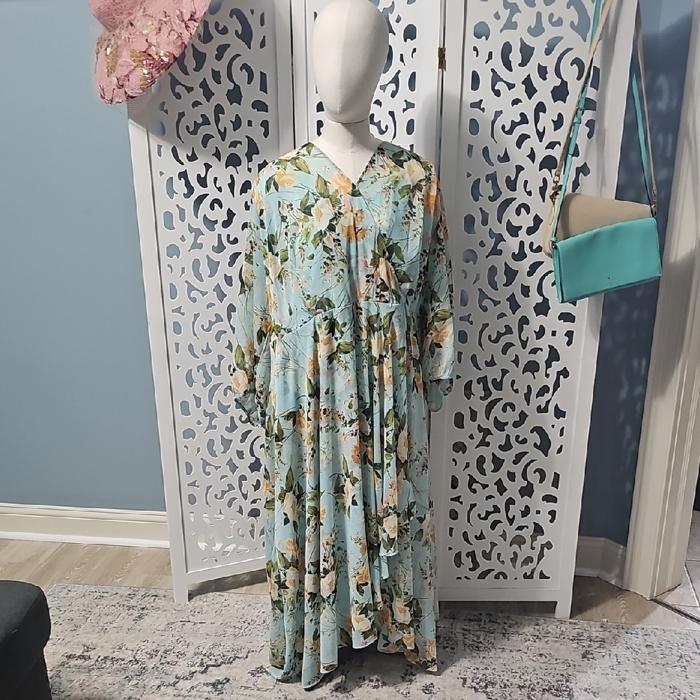 Calvin Klein Light Blue Floral Dress